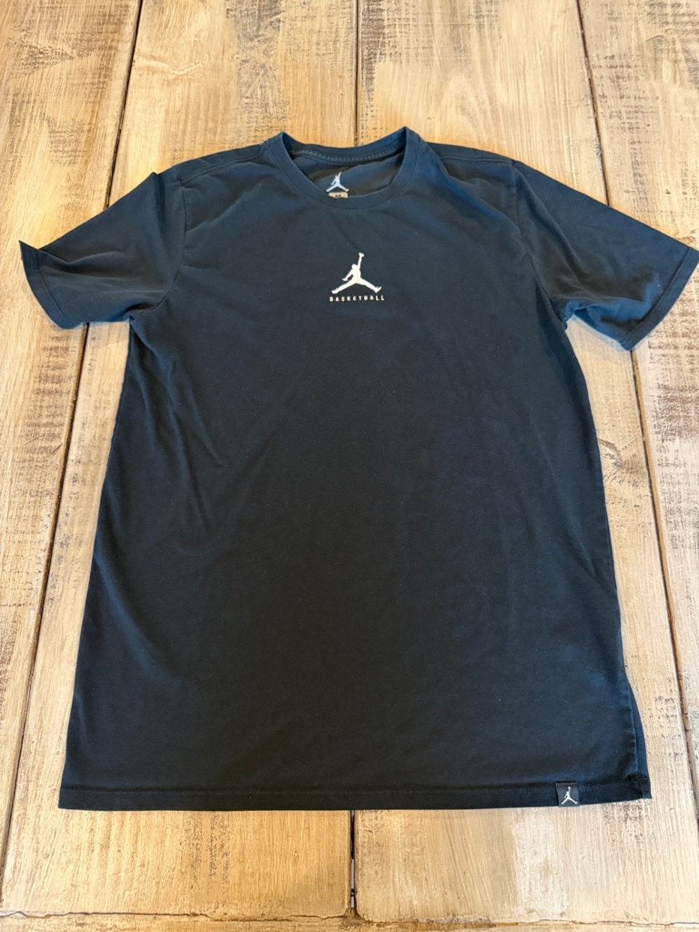 Jordan Black Short-Sleeve Basketball Tee